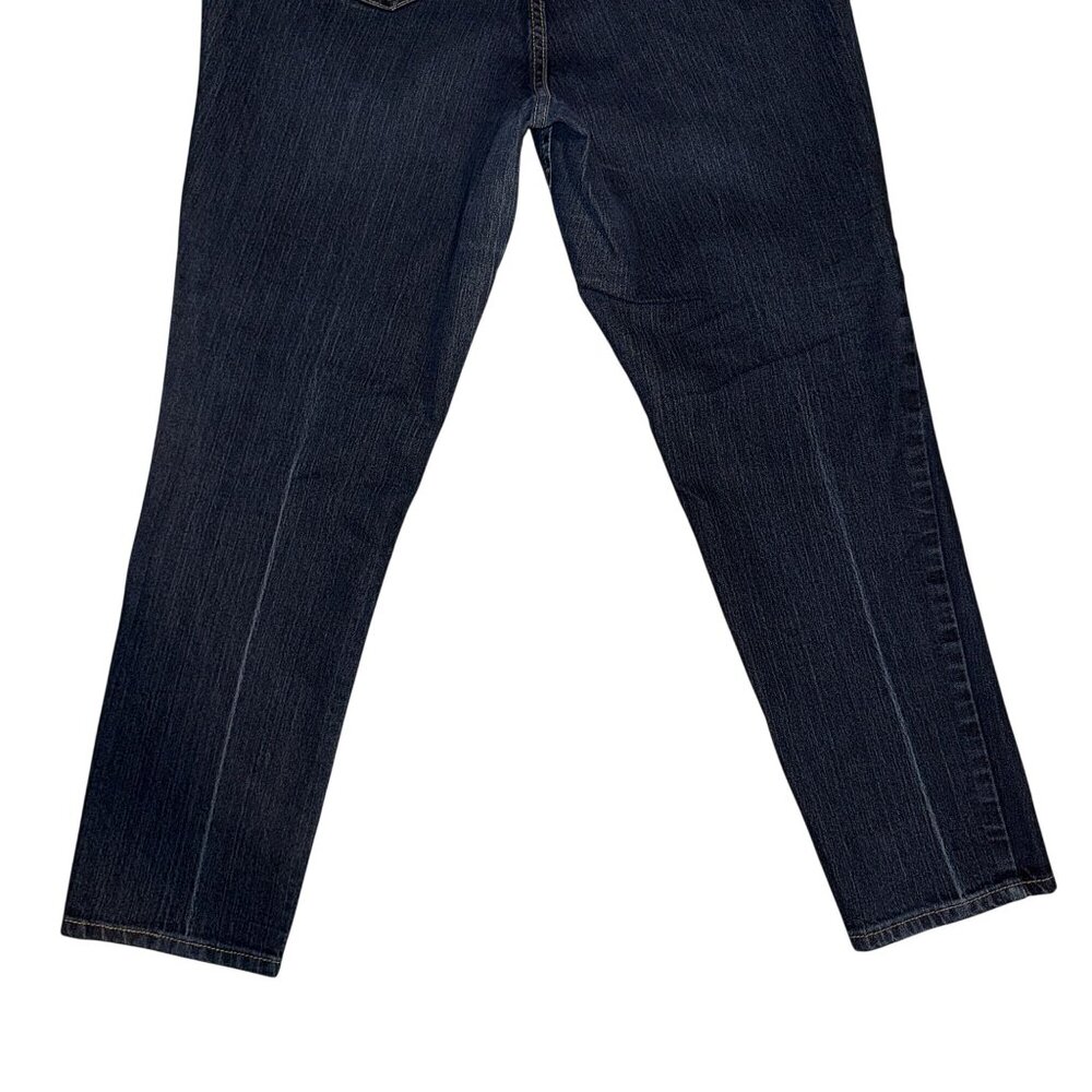 Torrid Plus Size Bootcut Jeans Womens 16 28 Blue Denim Stretch Dark Wash Pockets - Picture 7 of 8